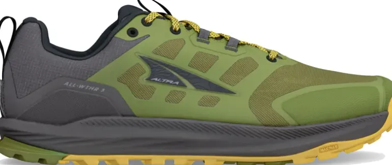 Altra Mens Lone Peak 9 Waterproof Low Trail Shoes - Dusty Olive