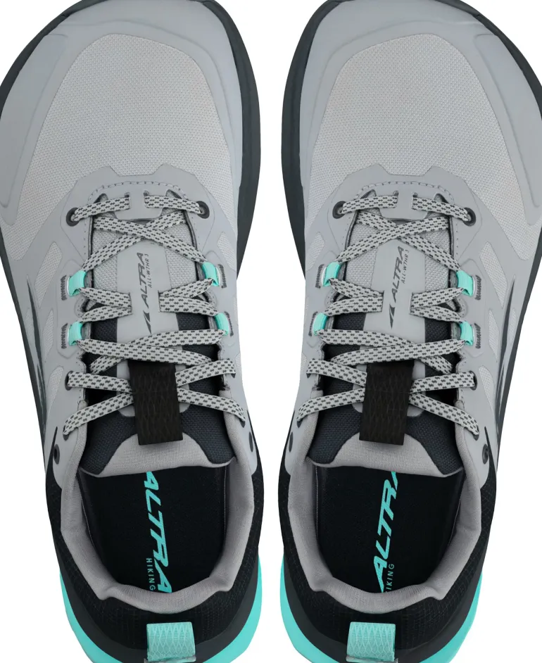 Altra Womens Lone Peak 9 Waterproof Low Trail Shoes - Black-Gray
