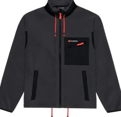 Berghaus Unisex Ascent 91 Fleece Jacket - AU Grey Pinstripe-Jet Black