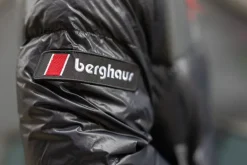 Berghaus Unisex Blockback Down Jacket - Jet Black-Grey Pinstripe