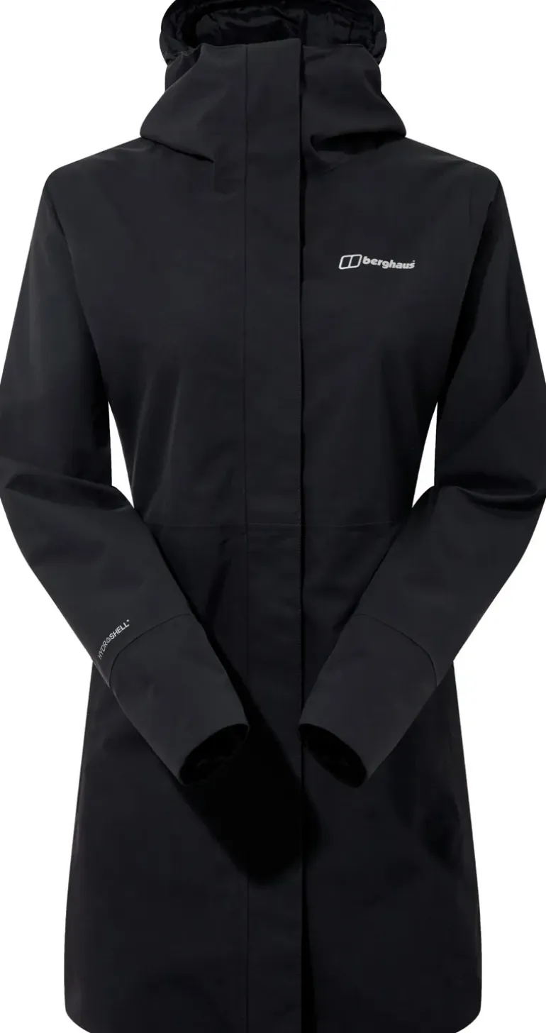 Berghaus Womens Omeara Long Shell Jacket - Black