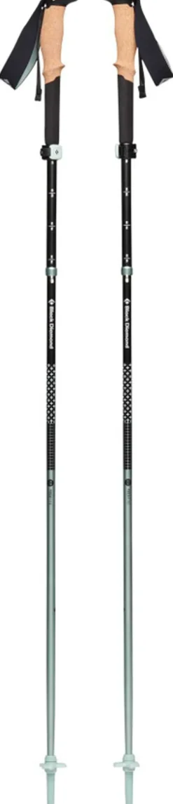 Black Diamond Pursuit FLZ Trekking Poles - Black-Foam Green - S/M