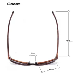 BLOC Coast Sunglasses - Brown Tortoiseshell-Polarised Grey