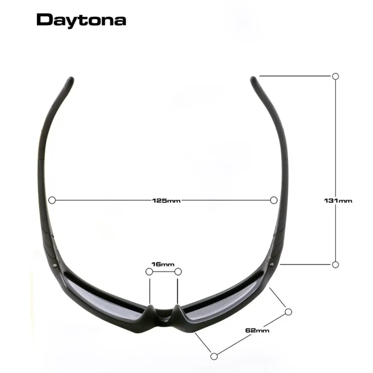 BLOC Daytona Sunglasses - Matt Black-Blue Mirror