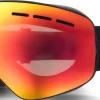 BLOC Small Fit Moon Goggle - Matt Black-Brown Red Mirror Lens