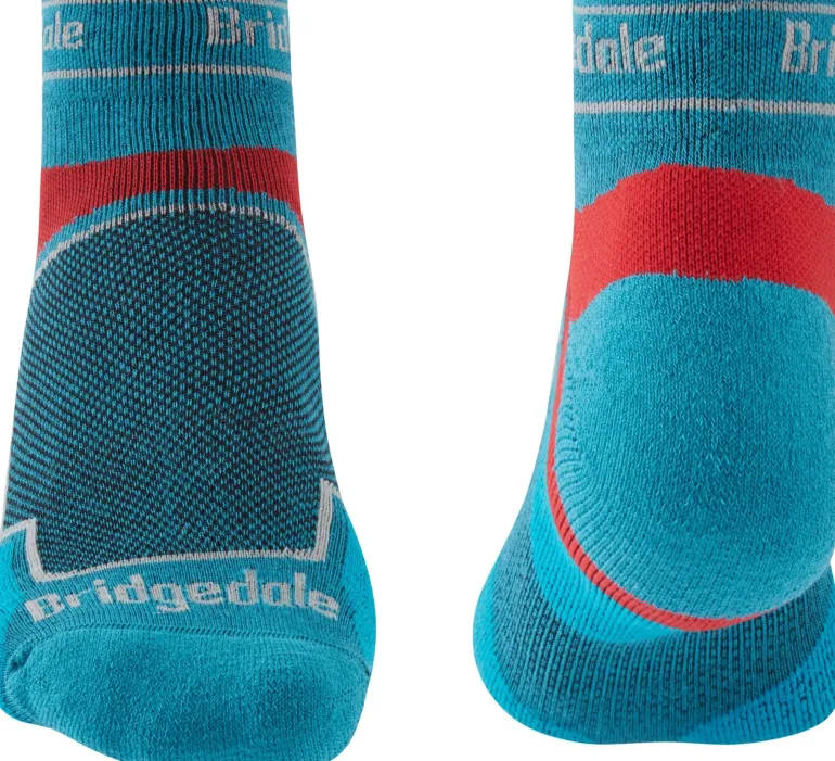Bridgedale Mens TRAIL RUN Ultralight T2 Coolmax Sport Low Socks - Blue