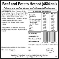 Expedition Foods Beef and Potato Hotpot - 450kcal