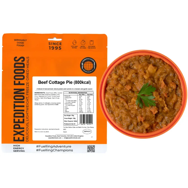 Expedition Foods Beef Cottage Pie - 800kcal