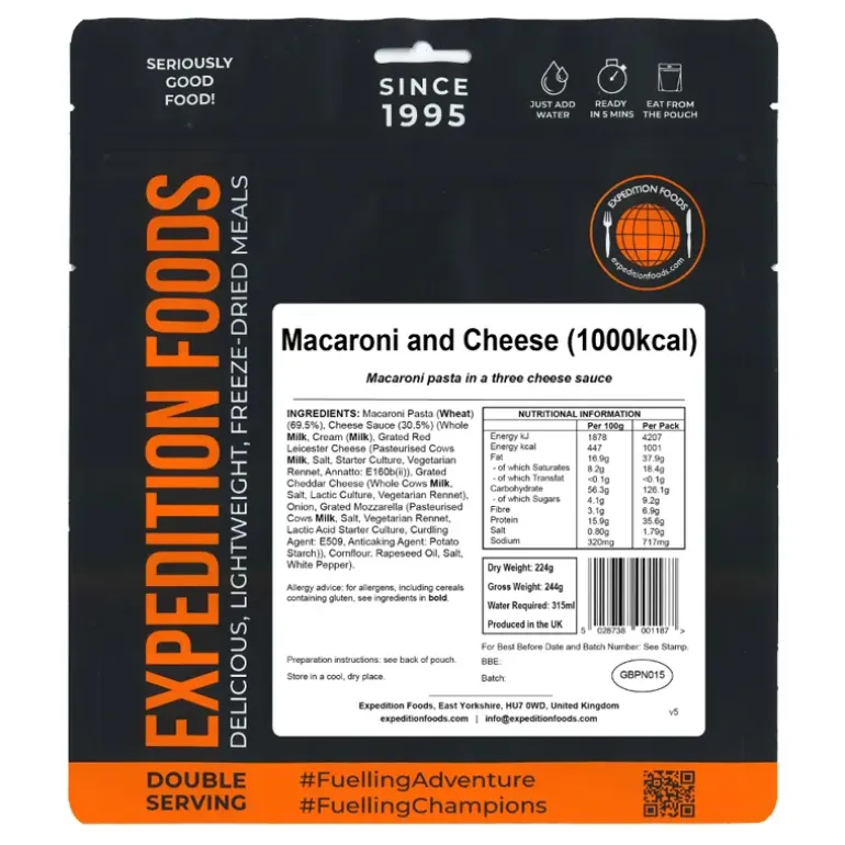 Expedition Foods Macaroni and Cheese - 1000kcal