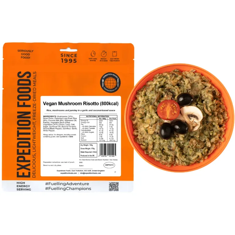 Expedition Foods Vegan Mushroom Risotto - 800kcal