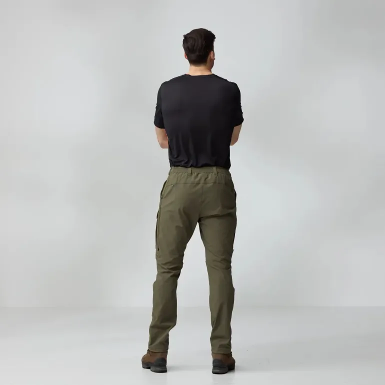 Fjallraven Mens Abisko Hybrid Trail Trousers - Black