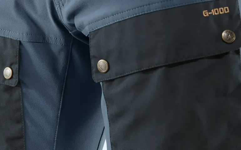 Fjallraven Mens Keb Shorts - Black-Stone Grey