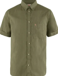 Fjallraven Mens Ovik Travel SS Shirt - Green