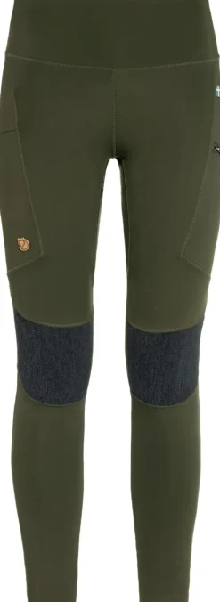 Fjallraven Womens Abisko Trekking Tights HD - Deep Forest