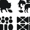 Gear Aid Tenacious Tape Gear Patches - 20 Black Wildlife