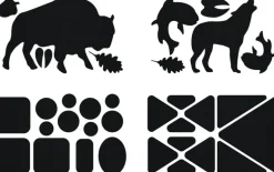 Gear Aid Tenacious Tape Gear Patches - 20 Black Wildlife