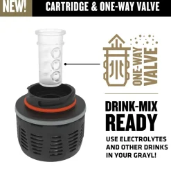 GRAYL GeoPress Ti Purifier Plus Cook Lid - Covert Black