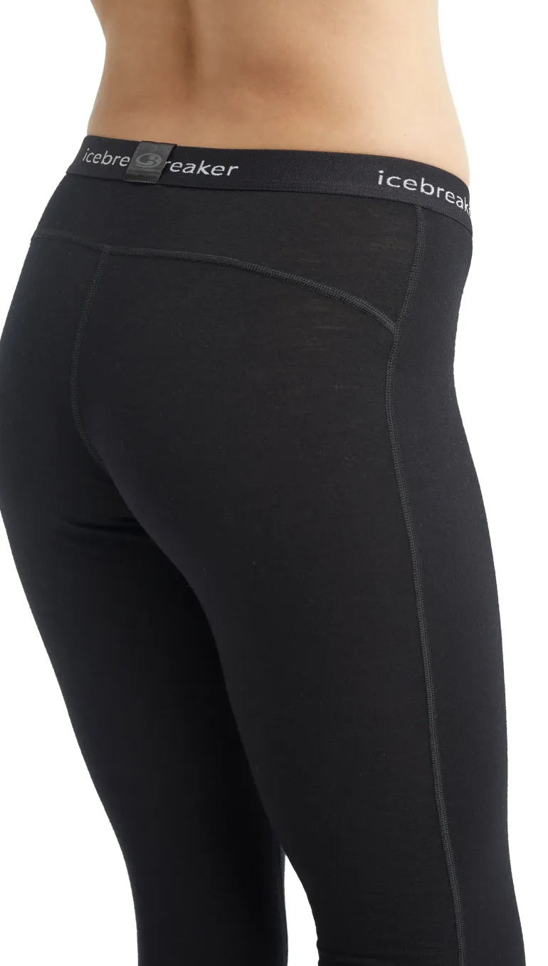 Icebreaker Womens 200 Oasis Leggings - Black