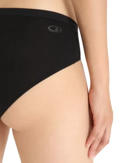 Icebreaker Womens Siren Hipkini Briefs - Black