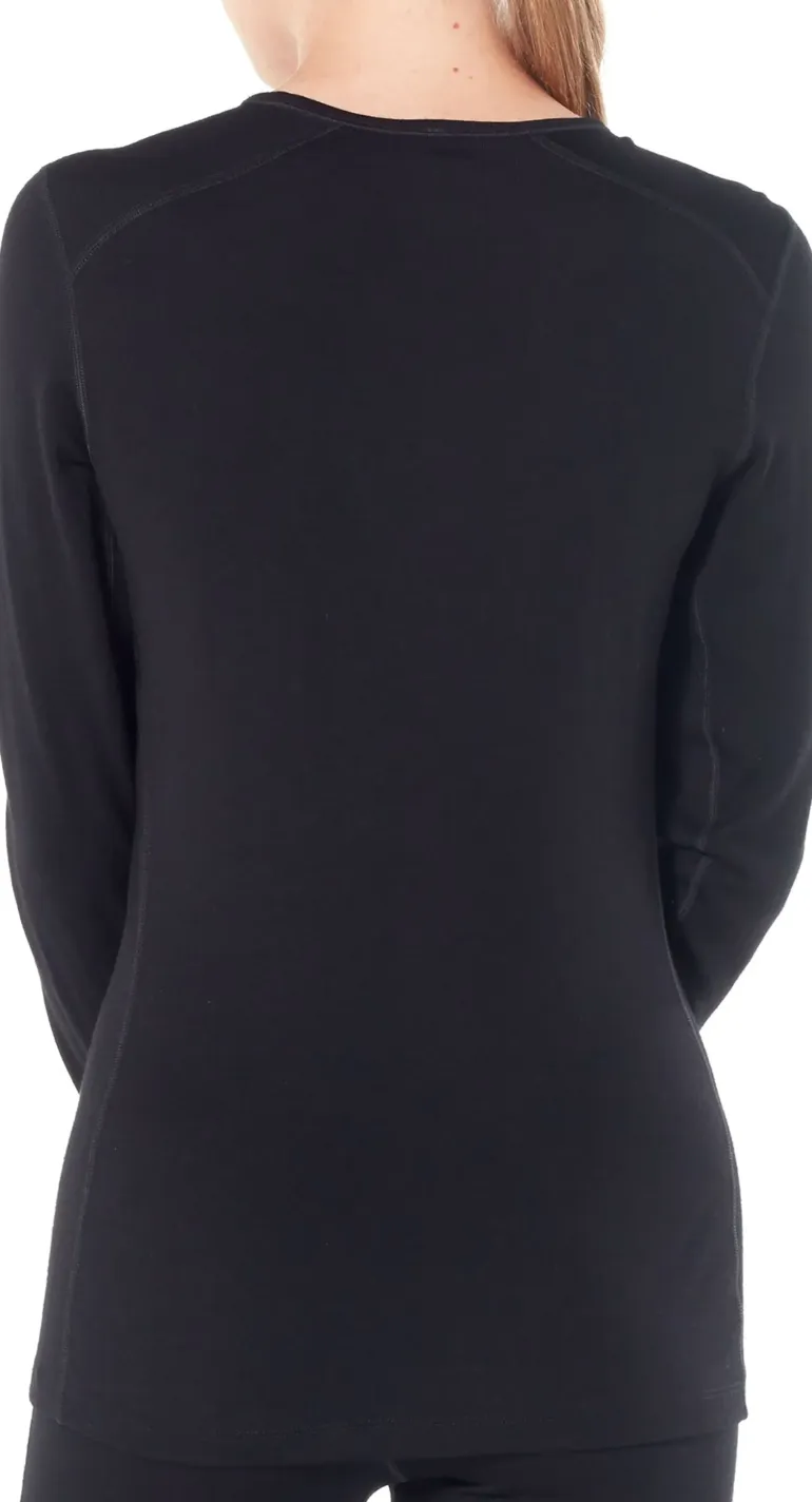 Icebreaker Womens 260 Tech LS Crewe - Midnight Navy