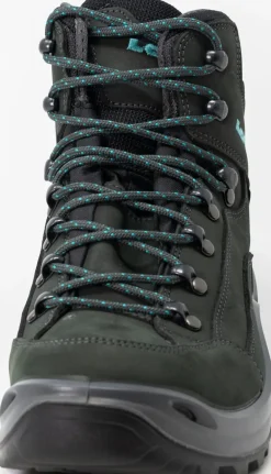 Lowa Womens Renegade GTX Mid S Boots - Narrow Width - Asphalt-Turquoise