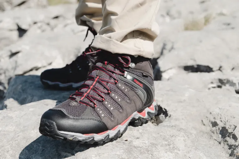 Meindl Mens Respond Mid II GTX Boots - Graphite-Red