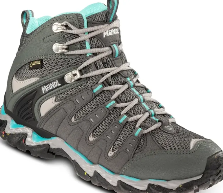 Meindl Womens Respond Mid II GTX Boots - Anthracite-Turquoise