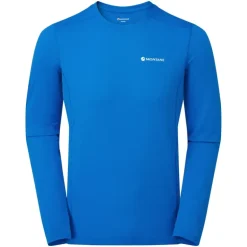 Montane Mens Dart Lite Long Sleeve T-Shirt - Electric Blue