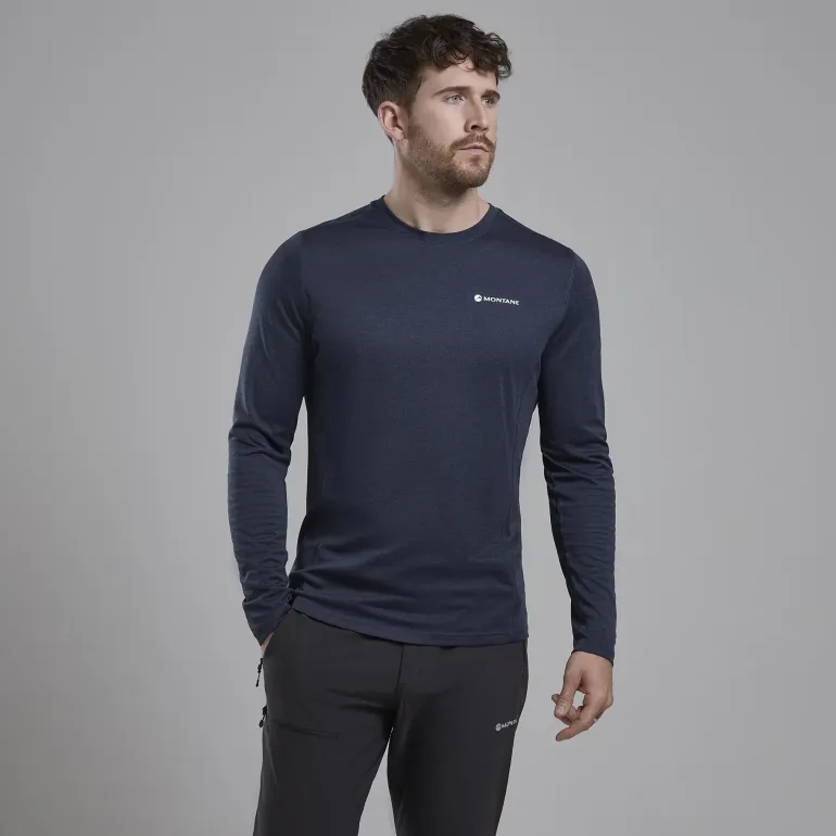 Montane Mens Dart Long Sleeve T-Shirt - Eclipse Blue