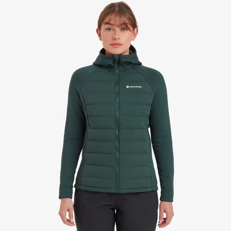 Montane Womens Composite Hoodie - Deep Forest