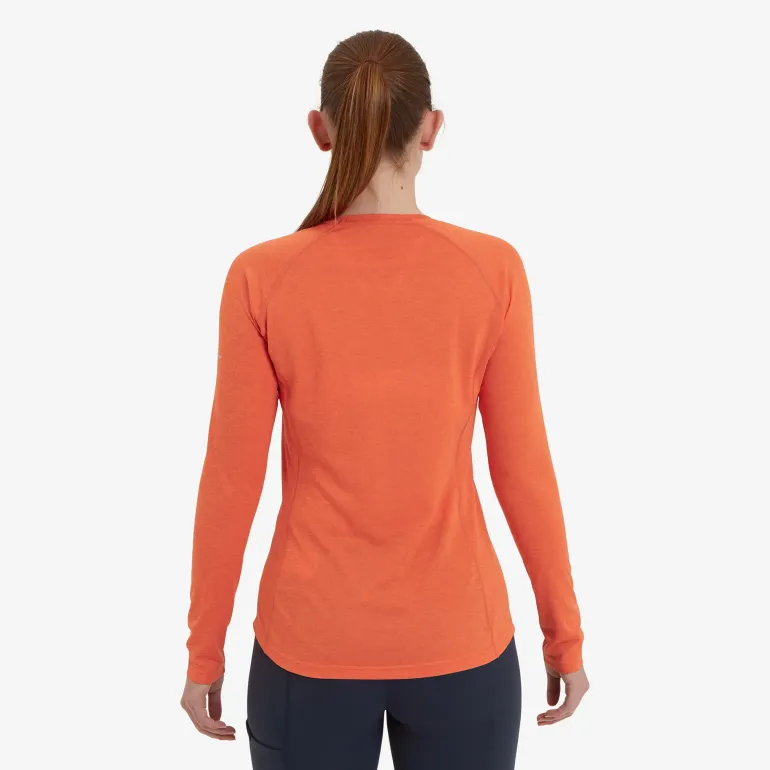 Montane Womens Dart Long Sleeve T-Shirt - Tigerlily