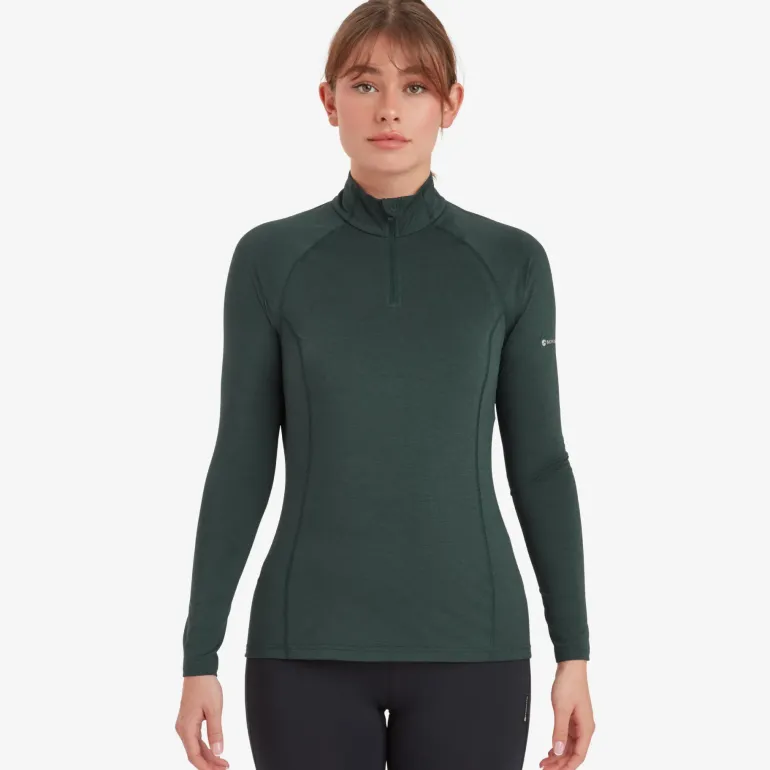 Montane Womens Dart XT Zip Neck - Deep Forest