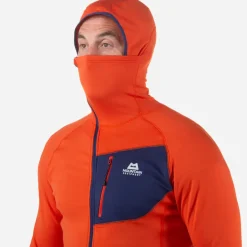 Mountain Equipment Mens Eclipse Hooded Zip-T - Medieval Blue