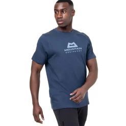 Mountain Equipment Mens Emblem Tee - Denim Blue