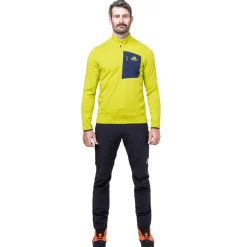 Mountain Equipment Mens Lumiko Zip T Fleece - Vine-Cosmos