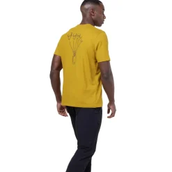 Mountain Equipment Mens Yorik On Wire Tee - Olive Oil