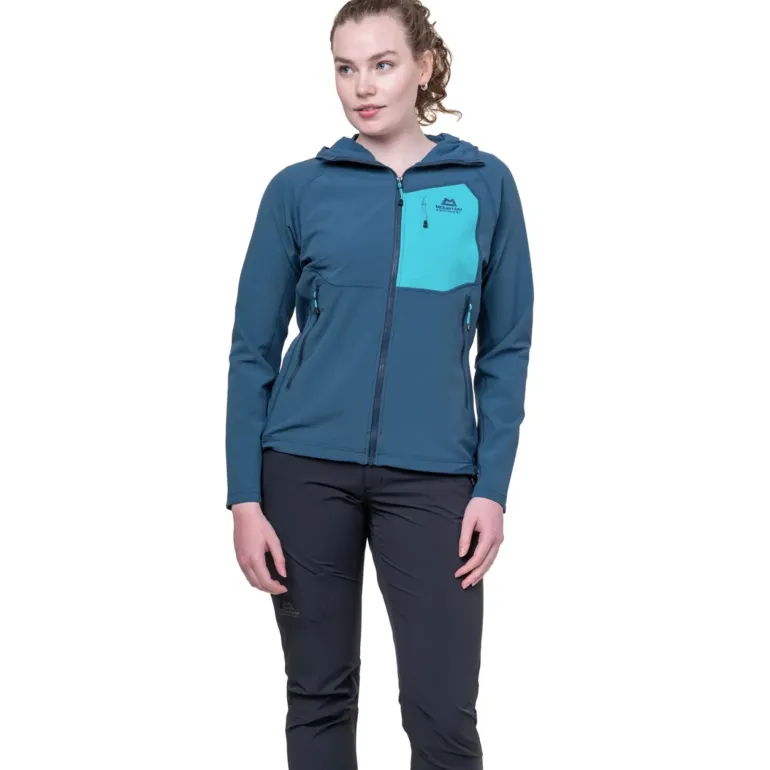 Mountain Equipment Womens Arrow Hooded Jacket - Chili Red-Dusk