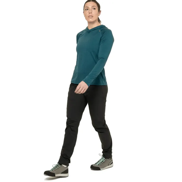 Mountain Equipment Womens Glace Hooded Top - Majolica Blue