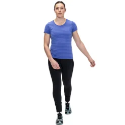 Mountain Equipment Womens Groundup Stripe Tee - Vivid Stripe