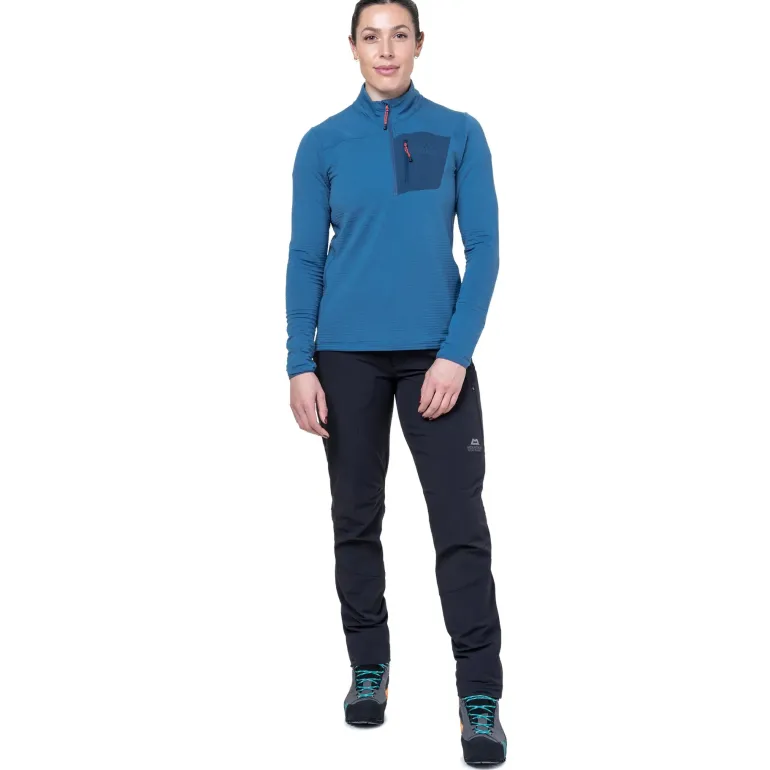 Mountain Equipment Womens Lumiko Zip T - Hibiscus-Tibetan