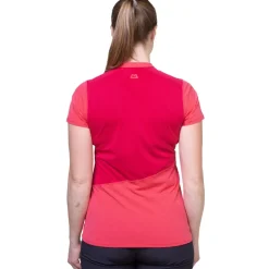 Mountain Equipment Womens Nava SS Zip T - Vivid-Clematis