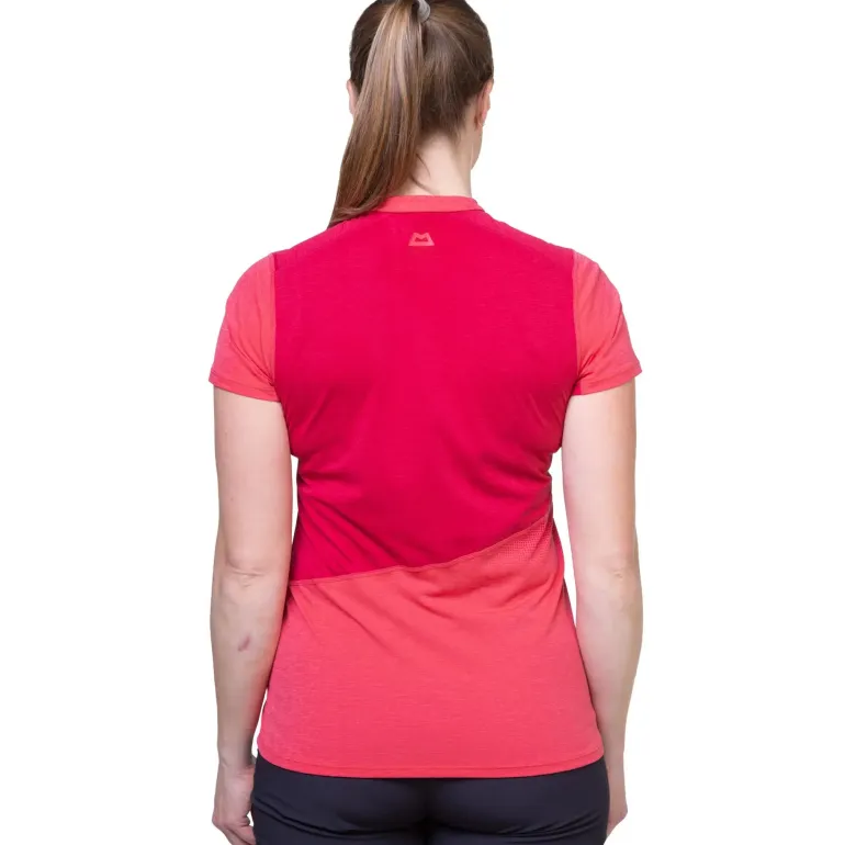 Mountain Equipment Womens Nava SS Zip T - Topaz-Majolica