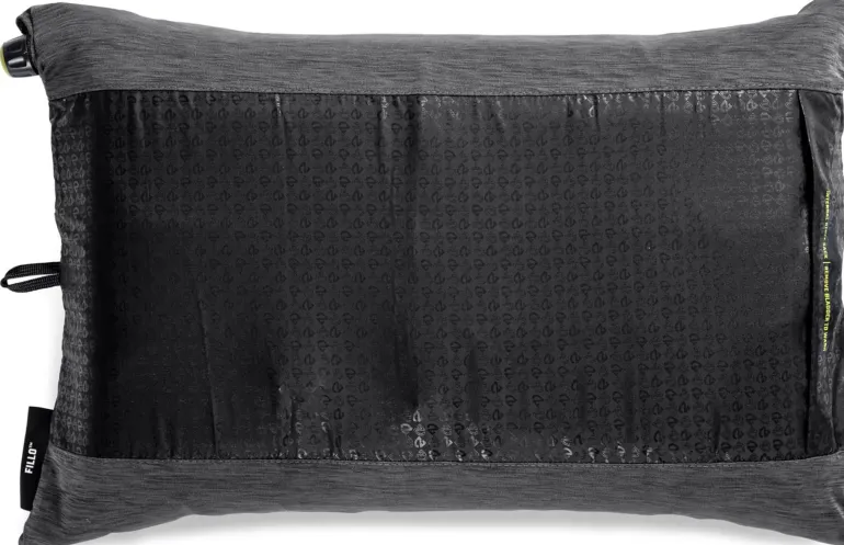 NEMO Fillo Camping Pillow - Black Pearl-Birch Bud