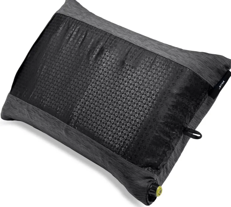 NEMO Fillo Camping Pillow - Black Pearl-Birch Bud