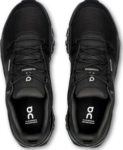 ON Mens Cloudrock Low Waterproof Shoes - Black-Black