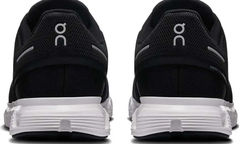 ON Mens Cloud 6 Shoes - Black-White