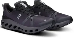 ON Mens Cloudsurfer Trail Waterproof Shoes - Black-Eclipse