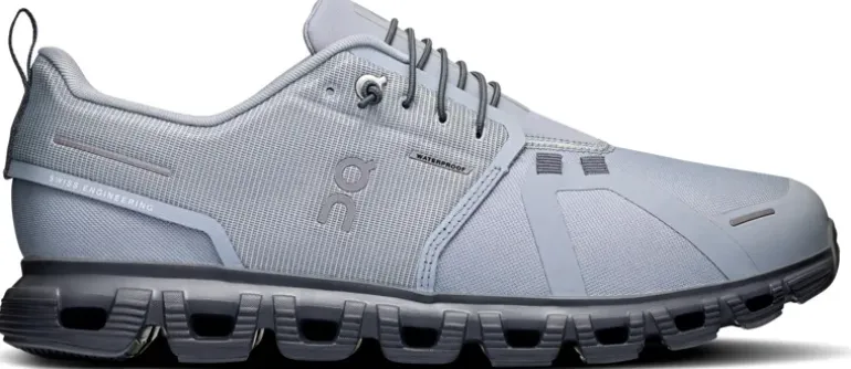 ON Mens Cloud 6 Waterproof Shoes - Alloy-Wolf