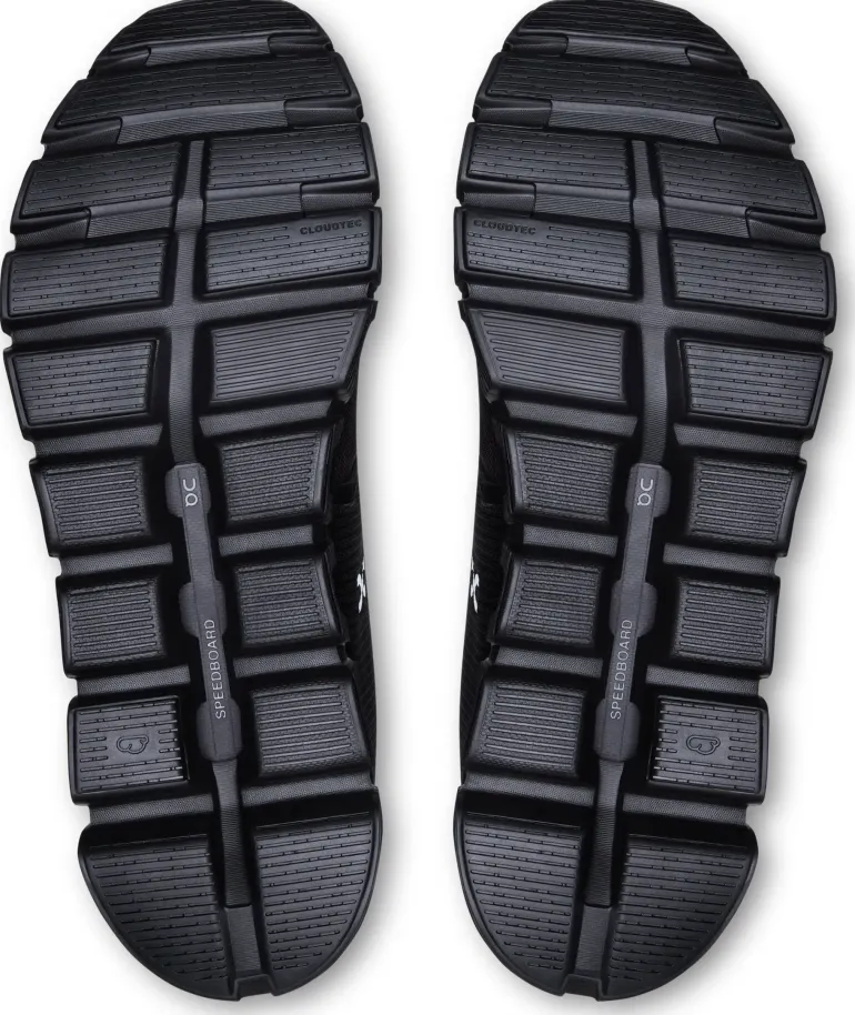 ON Mens Cloud 6 Waterproof Shoes - Black-Black