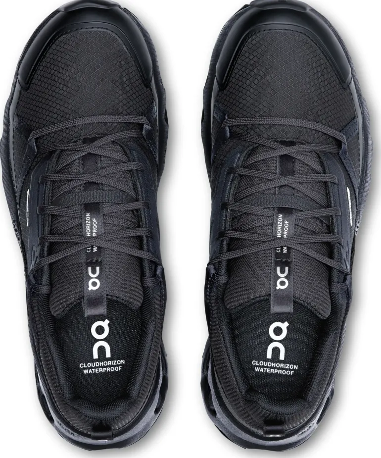 ON Womens Cloudhorizon Waterproof Shoes - Black-Black
